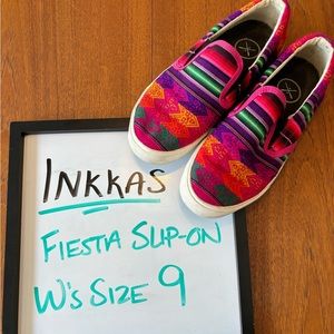 Inkkas Fiesta Slip-ons W’s 9 EUC